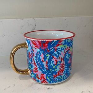 Lily Pulitzer ceramic mug EUC